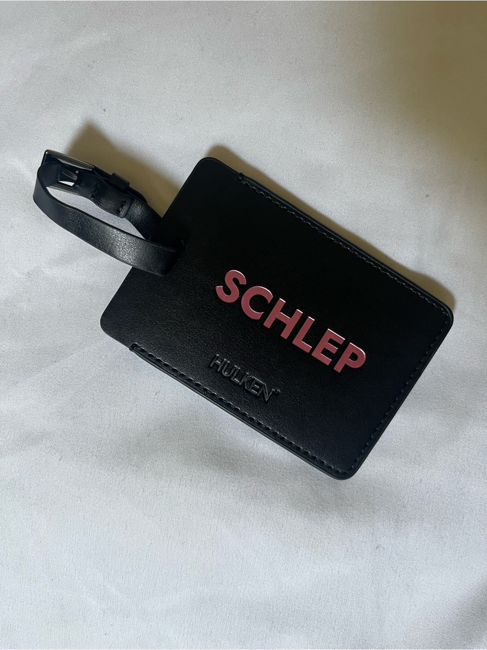 Hulken Black Luggage Tag "SCHLEP"